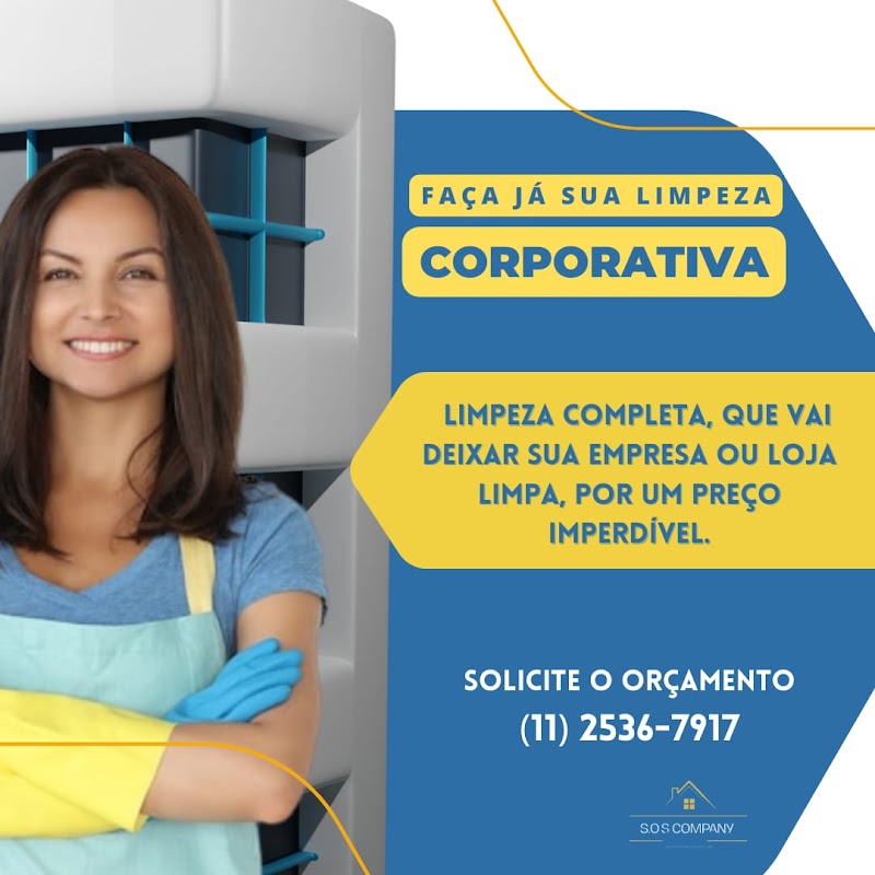 S.O.S Company • Limpeza Empresarial • Pós-Obra • Limpeza Domiciliar - Empresa de Limpeza em Centro, Guarulhos/SP - Foto 4