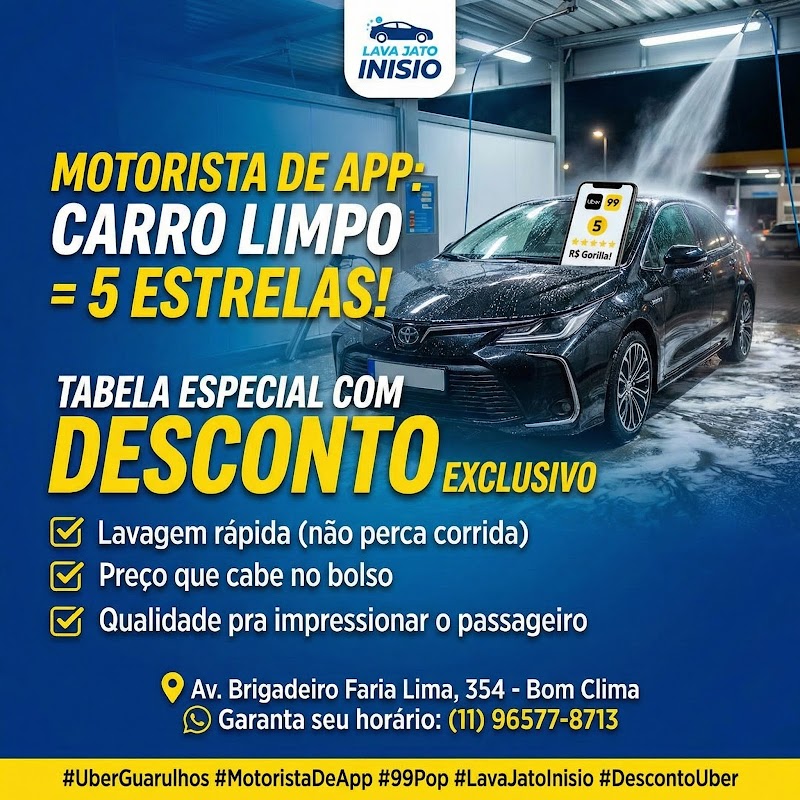 Inisio Lava Jato - Lava Jato em Bom Clima, Guarulhos/SP - Foto 4