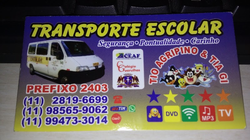 Transporte Escolar Tio Agripino - Transporte Escolar em Bom Clima, Guarulhos/SP - Foto 4